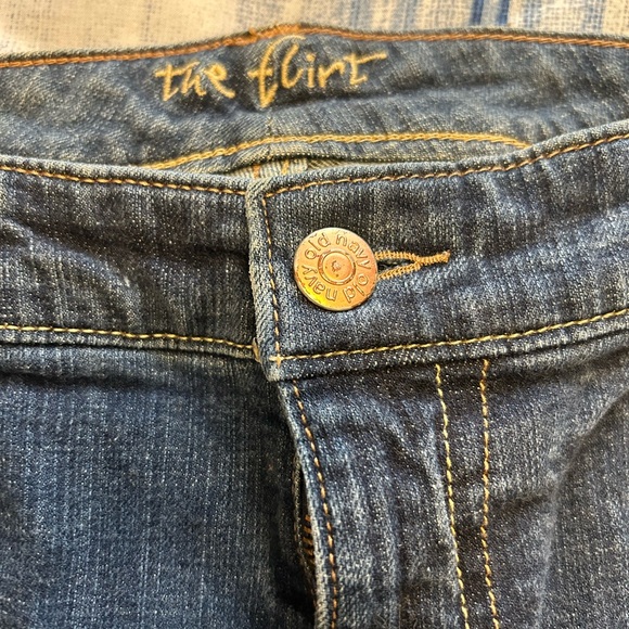 Trendy Dark Blue Flare Jeans - Picture 7 of 8